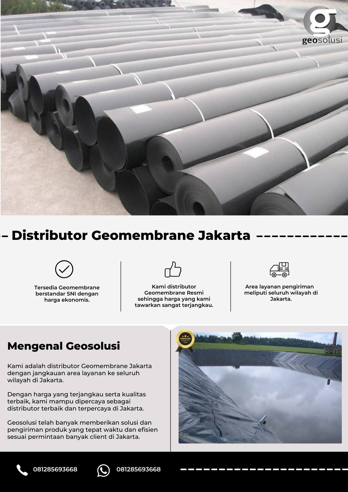 Distributor Geomembrane Jakarta