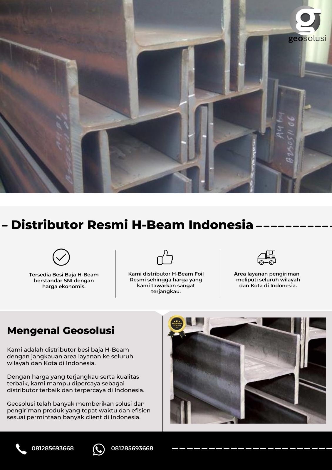 Distributor Besi Baja H Beam Indonesia